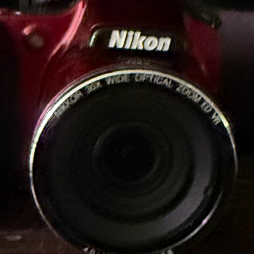 Nikon Burgundy Digital Camera with 30x Zoom - Picture 5 of 7